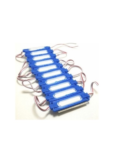 Cob Led Modül Lensli 2 W 12 V Mavi 10 Adet