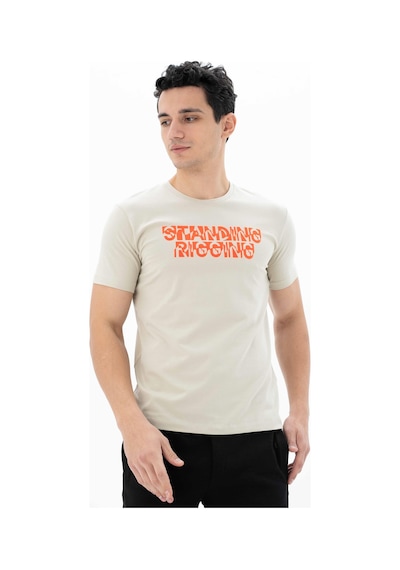 AR-MA Arma Erkek Slim Fit Bisiklet Yaka Tişört Y25344452001 Bej