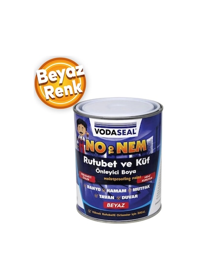 Vodaseal No Nem Rutubet Küf Terleme Önleyici Boya 1 Kg