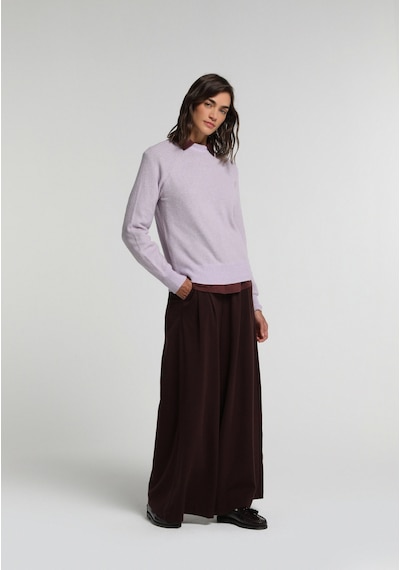 Colin's Colins Regular Fit Yüksel Bel Geniş Paça Kadın Mor Pantolon Cl1082188 Q1.v1 Dpl Dark Plum
