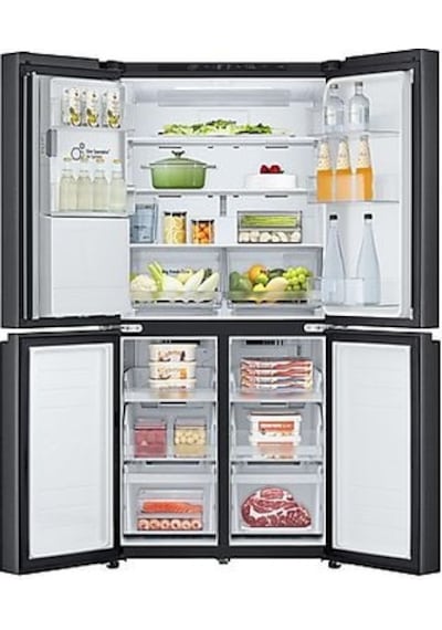 LG GC-L22FFQUJ.AEPPLTK 506 L No-frost Gardırop Tipi Buzdolabı Siyah