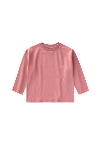 Cigit Sloganlı Uzun Kollu T-shirt 2-10 Yaş K Pembe