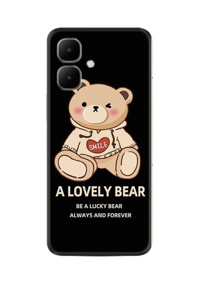 Infinix Smart 10 Kılıf Boutique Baskılı Resimli Lovely Bear Pcode -094