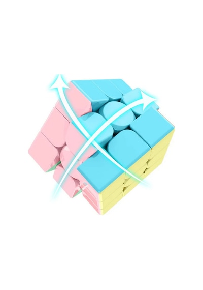 Moyu 2x2 & 3x3 & 4x4 & 5x5 Cube Set Pastel Renkli Stickersız 4 Lü Akıl Zeka Küp Seti