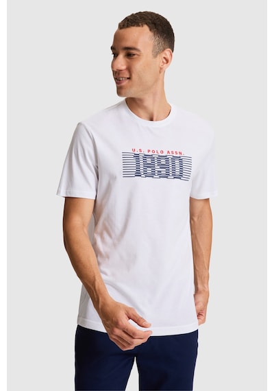 U.S. Polo Assn. U.s. Polo Assn. Erkek T-shirt Pu-9672 Beyaz