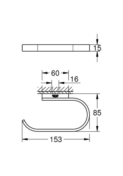 Grohe Selection Tuvalet Kağıtlığı 41068gn0
