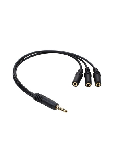 Kulaklık Mikrofon Çoklayıcı 3 Port 3.5Mm 4300P Splitter Swıtch Dö