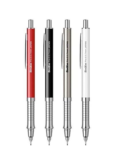 Office Pros Mekanik Kurşun Kalem Beyaz 0.7 Mm Çok Renkli