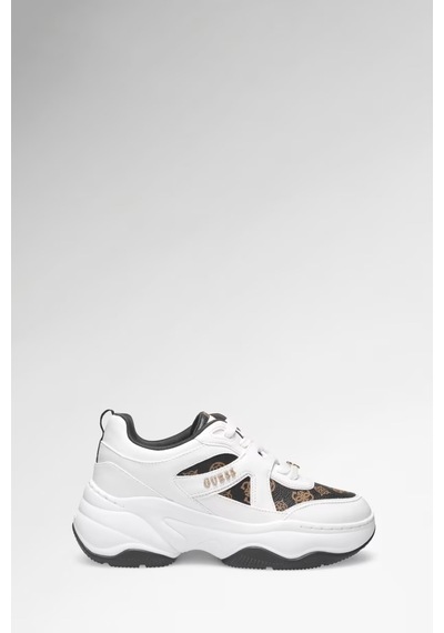 Guess Hacha Kadın Sneaker Ayakkabı Flfhacfal12 Kahve