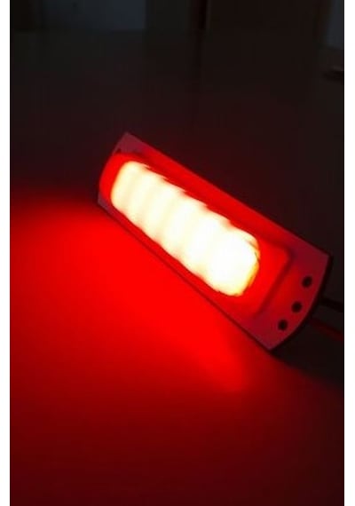 SU GEÇİRMEZ LED LAMBA MARİNE YAT TEKNE KARAVAN 12V -15CM KIRMIZI