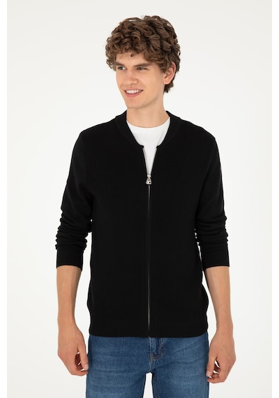 U.s. Polo Assn. Erkek Siyah Hırka Triko 50293528-vr046 Siyah