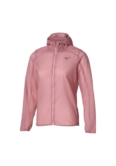 Mizuno Tech Light Hodded Jacket Kadın Yağmurluk Pembe Çok Renkli