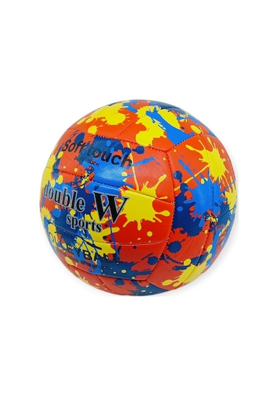 Voleybol Topu Splash Desenli Soft Touch Dikişli 280 Gr - Kırmızı Lisinya