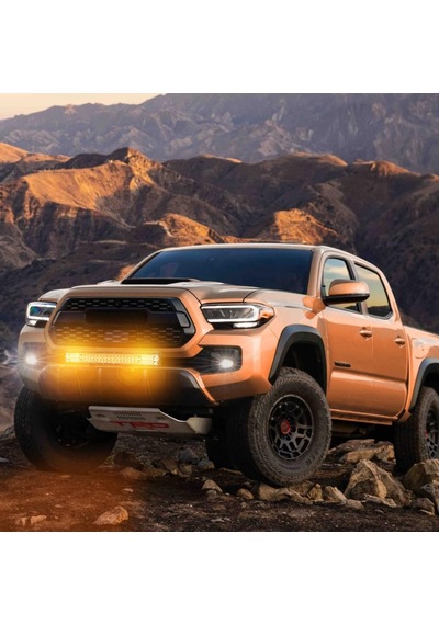 Cree Led Beyaz Turuncu 81 Cm Led Flaş Çakar Projektör Işık Çubuğu 5 Mod Off Road Spot Sel Kombo Delici Yayıcı Çalışma Lambası Pod Araç Kaput Tampon Ta