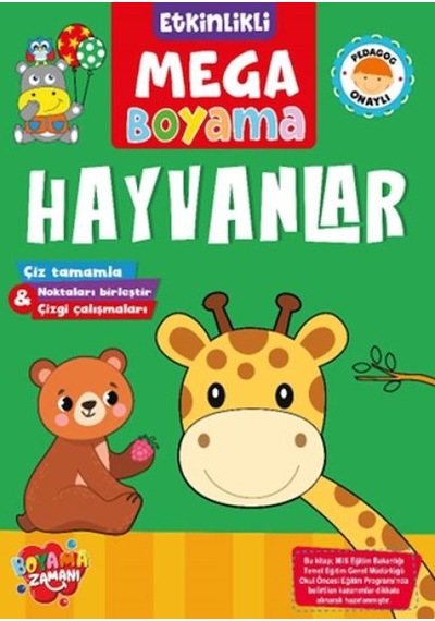 Etkinlikli Mega Boyama - Hayvanlar - Ndcj-644463