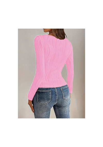 Fashion's Pembe Elastanlı Polyester Bluz Yuksek Bel Uzun Kollu Yuvarlak Yaka Klasik Kesim Örme Kumaş Pembe Fashion's Pembe Elastanlı Polyester Bluz Yuksek Bel Uzun Kollu Yuvarlak Yaka Klasik Kesim Örme Kumaş Pembe