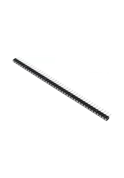 1x40 Pin Precision Dişi Header Tek Sıra 2.54mm 180 Derece Yuvarlak Kırılabilir Bölünebilir