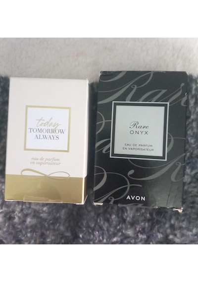 Avon Rare Onyx Kadın Parfüm Edp 50 Ml. Ve Avon Today Kadın Parfüm Edp 50 Gül Ağacı - Hanımeli