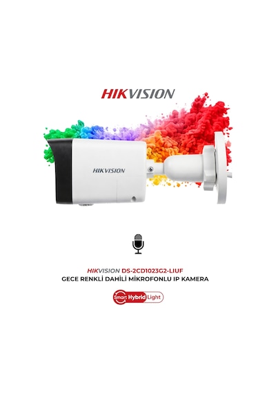 Ds-2cd1023g2-lıuf 2mp Gece Renkli Hybrid Light Bullet Kamera Gece Renkli Ve Sesli