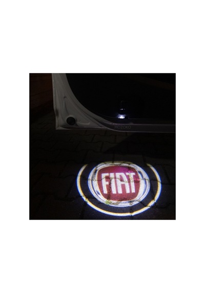Fiat Kapı Altı Led Logo Işığı 2 Adet Sensörlü Pilli Yapıştırmalı Karşılama Projektörü