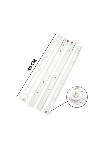 Flore Ersa Er-393 40cm Çekmece Rayı 2 Parça Takım - 25'li Paket Diğer