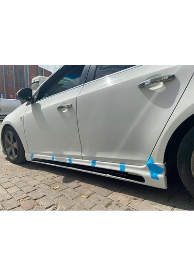 Chevrolet Cruze Rieger Yan Marşpiyel Seti Plastik 2 Adet Mat Siyah 2009 2010 2011 2012 2013 2014 Karlık+ek+bodykit