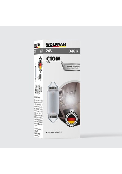 Cw10 Ampul Sofit Uzun Boy 41 Mm 24v 10w 1 Paket 10 Adet - 34617