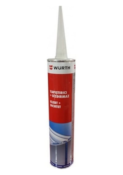 Würth Yapıştırıcı sızdırmaz Yüksek Mukavemetli Siyah Silikon 300m