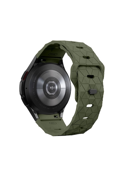 Galaxy Uyumlu Watch 6 40mm Krd-116 20mm Futbol Desenli Spor Tasarımlı Silikon Kordon