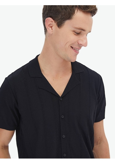 Siyah Regular Fit Casual Gömlek Siyah
