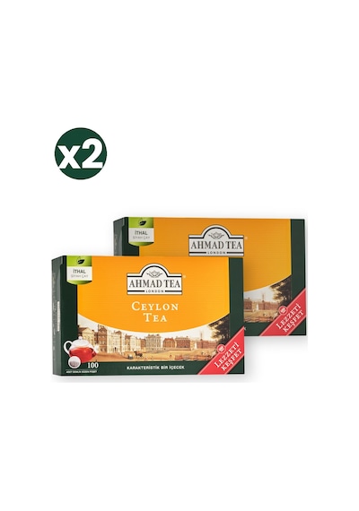 Ahmad Tea Ceylon Tea 100'lü Demlik Poşet 2'li Ekonomik Paket Toplam 200 Demlik Poşet