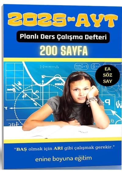 2025-ayt Planlı Ders Çalışma Defteri 200 Sayfa