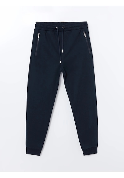 LC Waikiki Lcwaıkıkı Classic Lacivert Beli Lastikli Erkek Kalın Jogger Eşofman Altı Navy