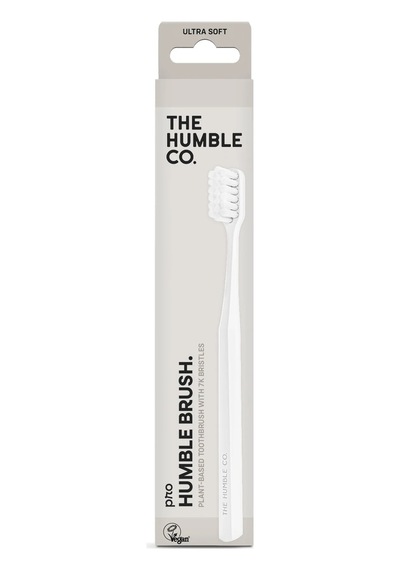 The Humble Co. Brush 7.000 Kıl İçeren Bitki Bazlı Yeyişkin Diş Fırçası Beyaz