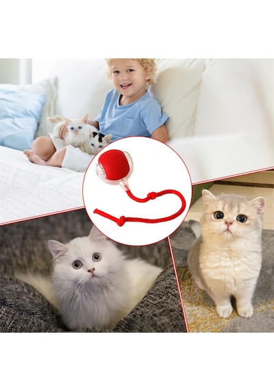 Qingmipy Otomatik Kedi Oyun Topu - Av İçgüdüsünü Uyaran Akıllı Ve Etkileşimli Kedi Oyuncak