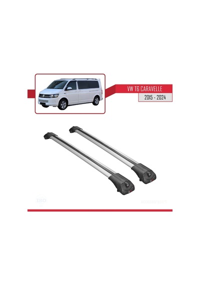 Volkswagen Caravelle T6 2015 Ve Sonrası İle Uyumlu Ace-1 Ara Atkı Tavan Barı Gri