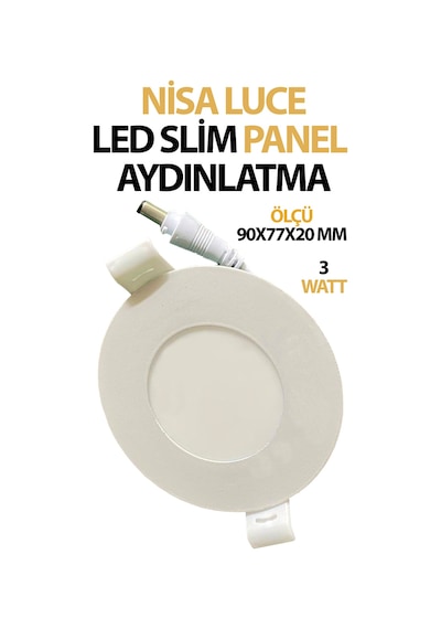 Sıva Altı Led Aydınlatma Paneli 12 Watt Tasarruflu Beyaz Işık