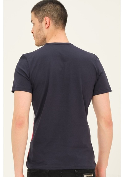 T8590 Dewberry Erkek T-shırt-lacivert Lacivert
