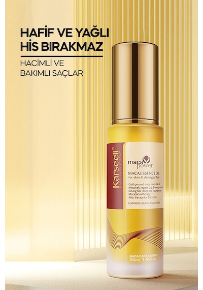 Karseell Argan Içerikli Saç Bakım Yağı 50 ml Maca Özü Saç Bakım Yağı Karsel
