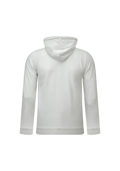 Hatemoğlu Beyaz Regular Fit Pamuklu Kapüşonlu Sweatshirt 2977613 Beyaz