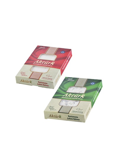 Aktürk Kastamonu Çekme Helva Sade Ve Fıstıklı 250 Gr 2 Li Karma Paket