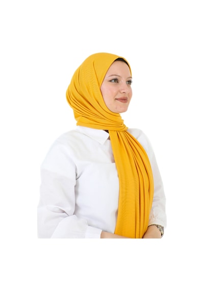 Modish Group Şal Tesettür Başörtüsü Premium Kumaş Eşarp Uzun Islami Giyim Viskon - Sarı SArı