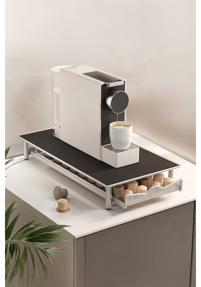 40 Adet Kapasiteli Nespresso Kapsül Standı Kahve Çekmecesi Mt267 Siyah