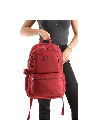 571 Collections Çanta Ultra Hafif Sırt Çantası Okul Seyahat Unisex Kırmızı