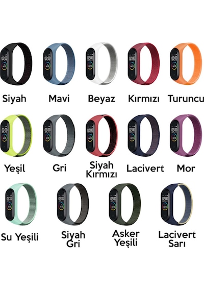 Xiaomi Mi Band 5-4-3 Nylon Kayış Kordon (312015185)