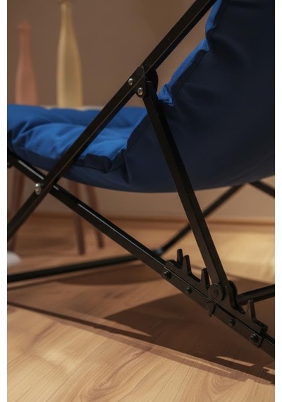 Napper Katlanabilir Mavi Şezlong - Su Geçirmez Kumaş, Metal İskelet, Balkon Ve Bahçe Sandalyesi Diğer Napper Katlanabilir Mavi Şezlong - Su Geçirmez Kumaş, Metal İskelet, Balkon Ve Bahçe Sandalyesi Diğer