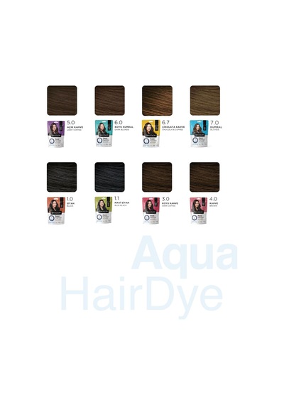 Aqua Hair Dye Suyla Aktifleşen Toz Saç Boyası 4.0 Kahve