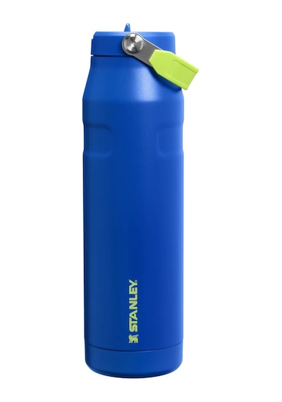 Stanley The IceFlow Flip Straw 2.0 Pipetli Termos Bardak 1,06 LT Cobalt Chartreuse