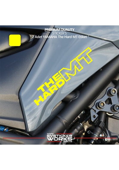 Yamaha The Hard Mt Sticker Yüksek Kalite Folyo 2 Adet Sticker Etiket 86190081