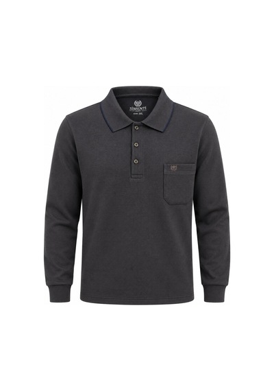 Classics Men Simenti Regular Fit Polo Yaka Sweatshirt - 7801 Kahverengi